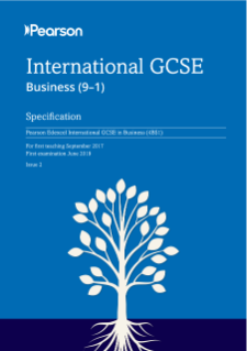 International GCSE Business Specification